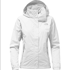 White North Face rain/wind coat